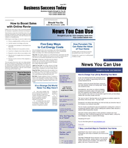 sample newsletters