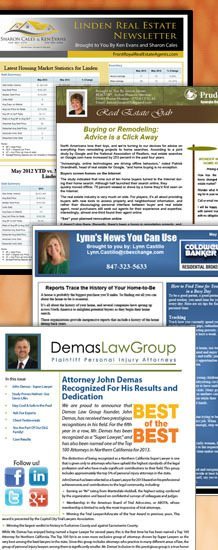Real estate newsletter services example